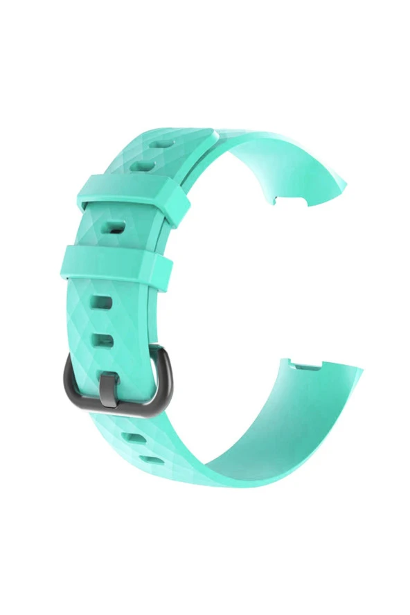 Fitbit Charge 4 Uyumlu Small Beden(s Sıze) Silikon Kordon Turkuaz ürün görseli 1