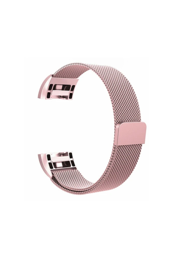Fitbit Charge 2 Için Metal Mıknatıslı Milanese Kordon Rose ürün görseli 1