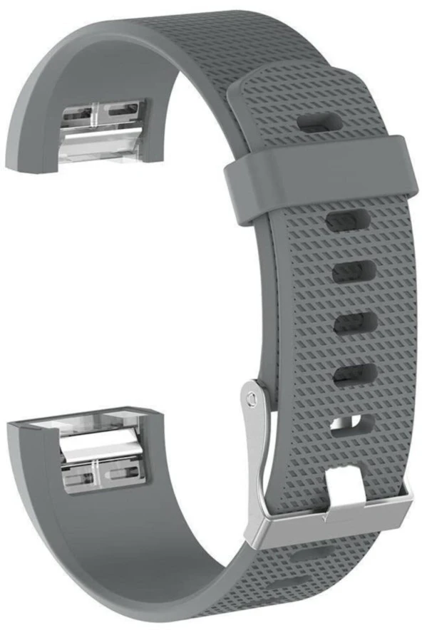Fitbit Charge 2 Için Small Beden(s Sıze) Silikon Kordon Koyu Gri ürün görseli 1