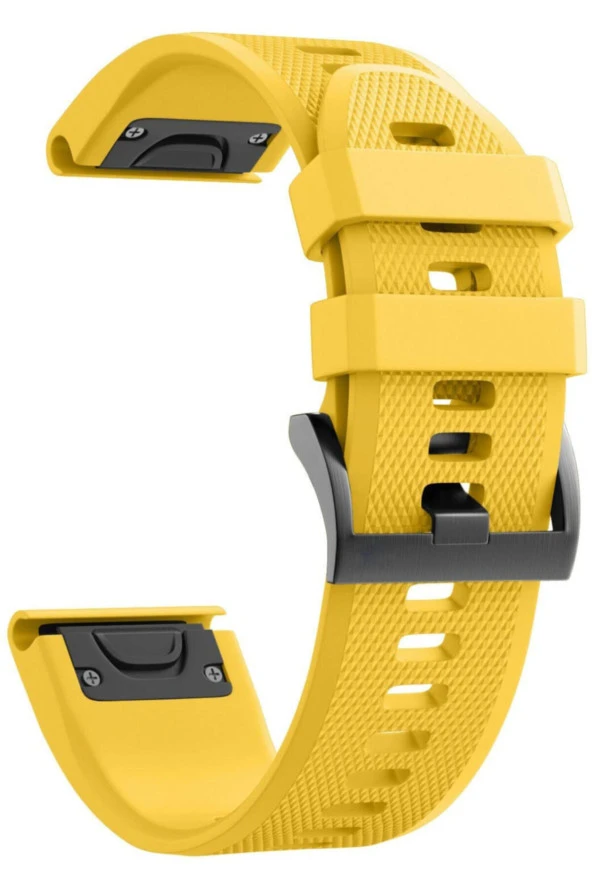Fenix 6s Sapphire Için Quick Fit Özellikli Silikon Kordon Sarı ürün görseli 1