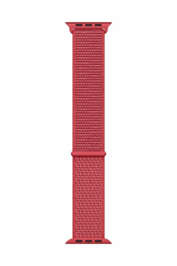 Apple Watch Seri 1 2 3 Için 42 Mm Dokuma Kordon Kırmızı ürün görseli 1