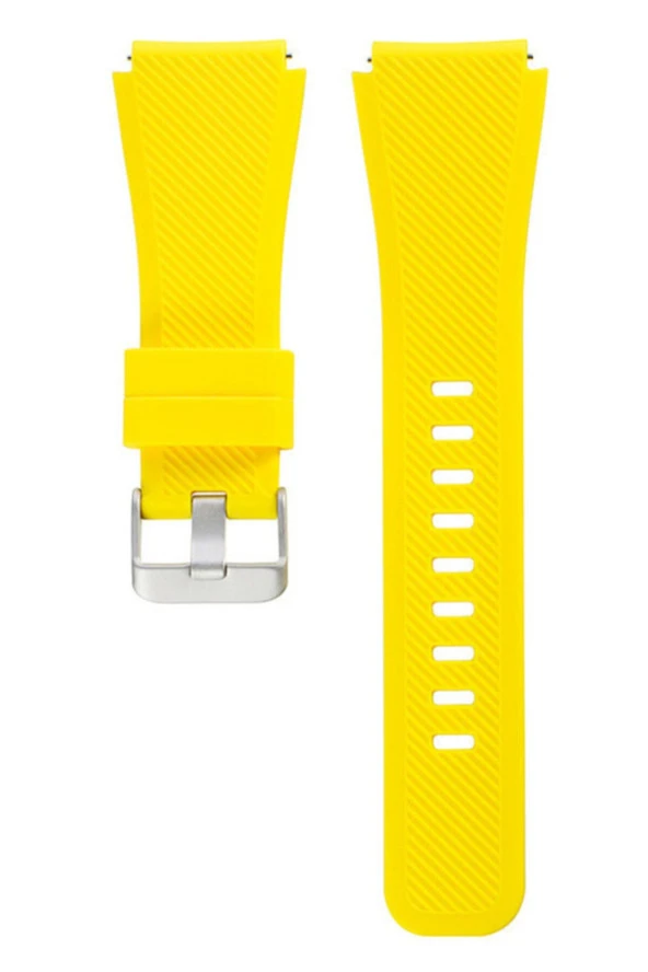 Amazfit Stratos Için Silikon Kordon Sarı ürün görseli 1