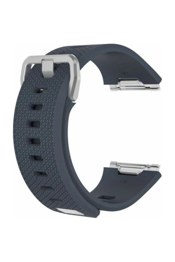 Fitbit Ionic Uyumlu Small Beden(s Sıze) Silikon Kordon Kayış Füme ürün görseli 1