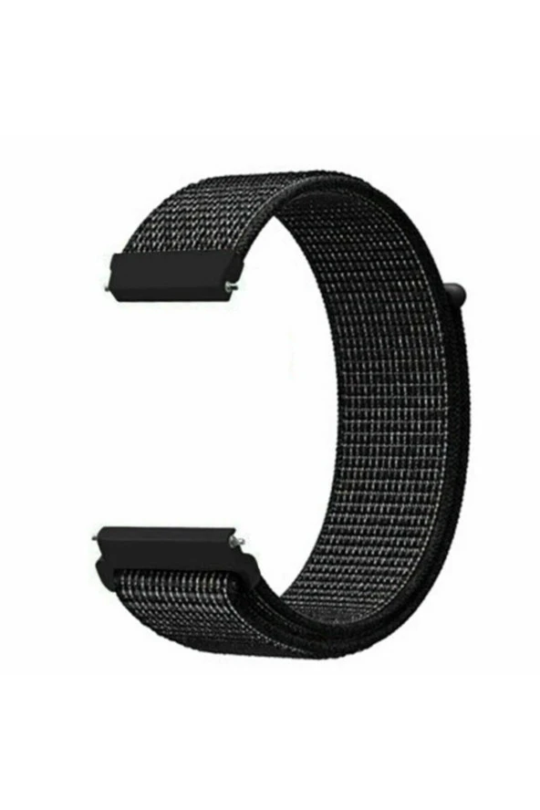 Samsung Galaxy Watch 46 Mm(Sm-r800) Için Dokuma Kordon Reflector Black ürün görseli 1