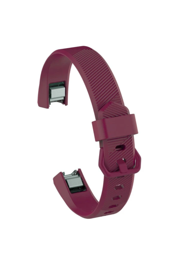 Fitbit Alta Hr Uyumlu Large Beden(L SIZE) Tokalı Silikon Kordon Bordo ürün görseli 1
