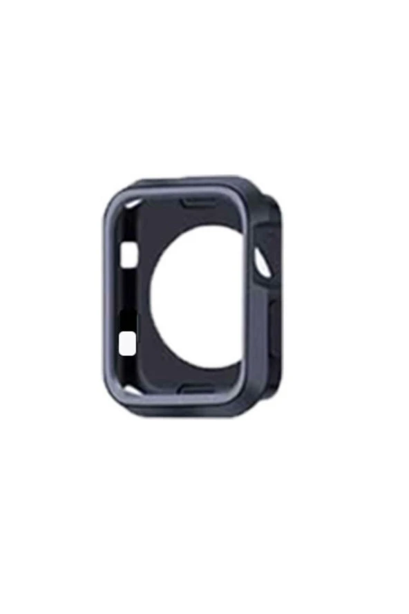 Apple Watch Seri 1 2 3 Için 42 Mm Siyah Gri Iki Renkli Silikon Tpu Kılıf ürün görseli 1