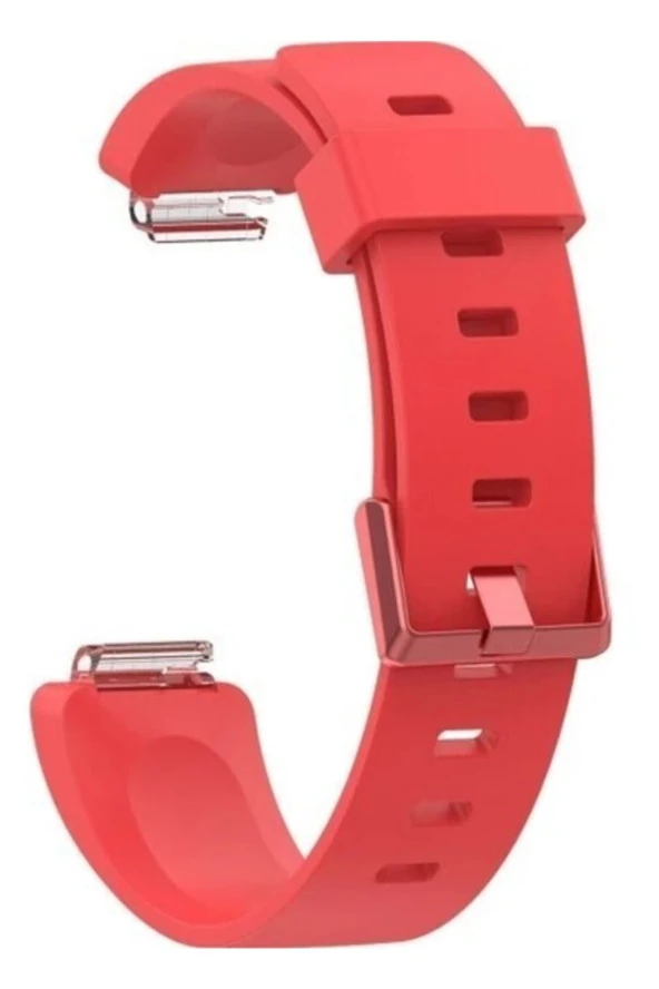 Fitbit Inspıre Uyumlu Large Beden Silikon Kordon Kırmızı ürün görseli 1
