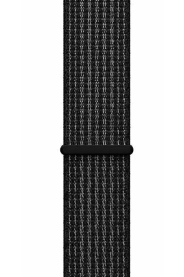 Samsung Galaxy Watch 46 Mm(Sm-r800) Için Dokuma Kordon Siyah Beyaz ürün görseli 1