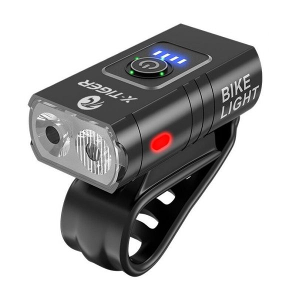 X-Tiger 2T6 LED 1200 Mah Su Geçirmez Far Bisiklet Feneri ürün görseli 1