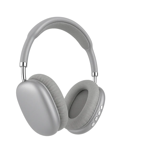 AURIS ARS AirP9 Kablosuz Bluetooth Kulaklık  Katlanabilir Mikrofonlu, Yüksek Ses Kalitesi Gri ürün görseli 1