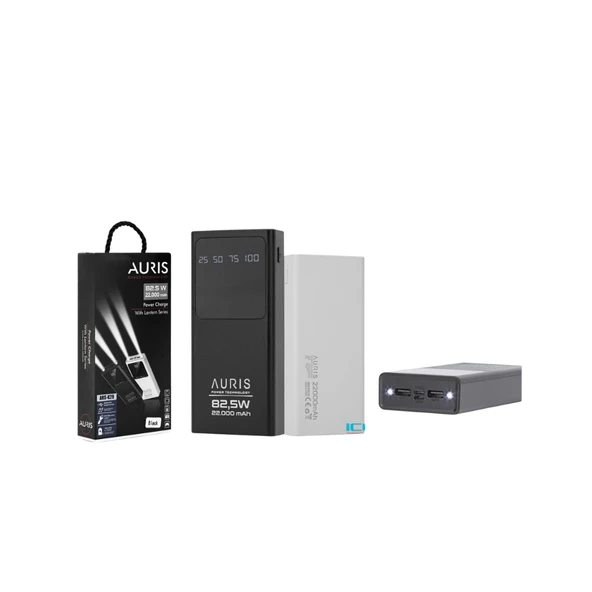 AURIS ARS-K29 22.000 mAh 82.5W Powerbank ürün görseli 1