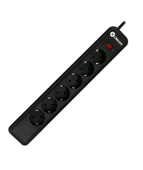 Dexim DCP006 6lı Akım Korumalı Priz ürün görseli 1