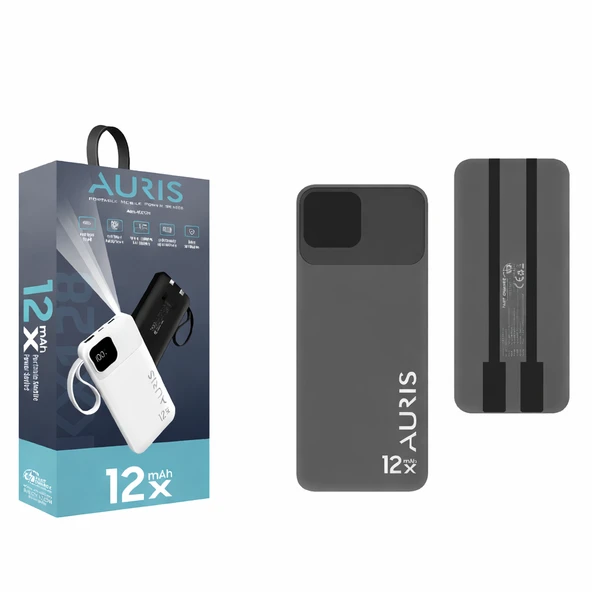 Auris ARS-KX128 12.000 mAh Powerbank ürün görseli 1