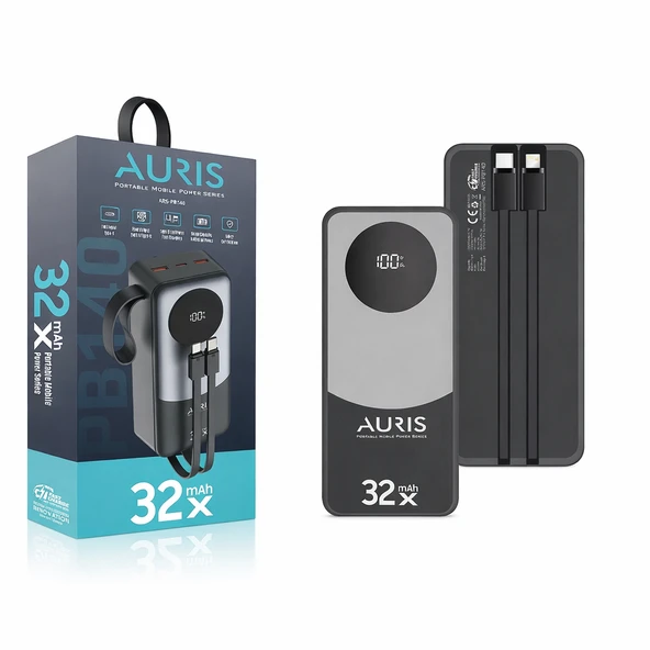 AURIS ARS-PB140 32.000 mAh Powerbank ürün görseli 1
