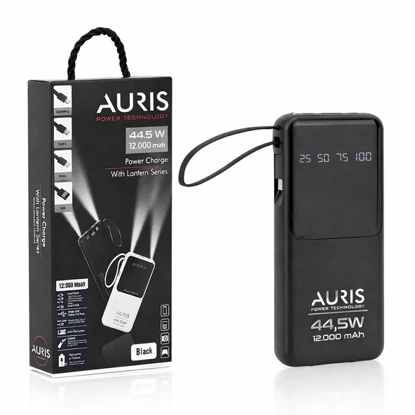 Auris ARS-YM532 44.5W 12.000 mAh Powerbank ürün görseli 1