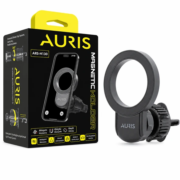 AURIS ARS-H130 Mıknatıslı Araç İçi Telefon Tutucu ürün görseli 1