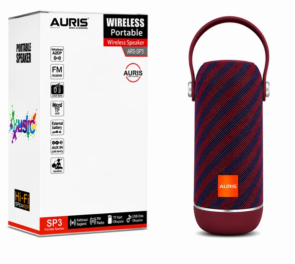 AURIS ARS-SP3 Wireless Portable Speaker ürün görseli 1