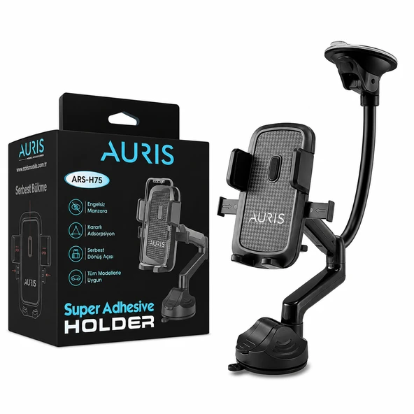 AURIS ARS-H75 Vantuzlu Araç İçi Telefon Tutucu ürün görseli 1