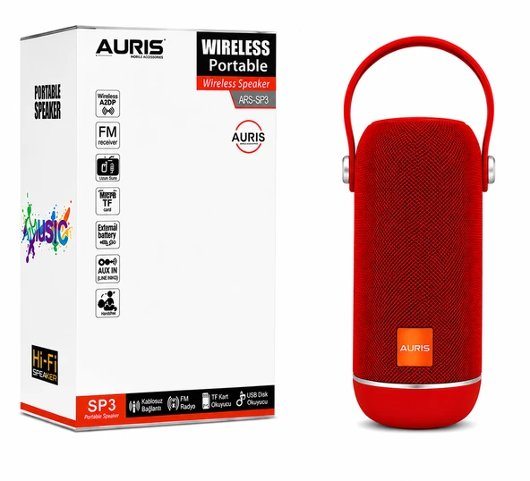AURIS ARS-SP3 Wireless Portable Speaker ürün görseli 1