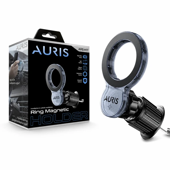 AURIS ARS-H17 Ring Magnetic Araç İçi Telefon Tutucu ürün görseli 1
