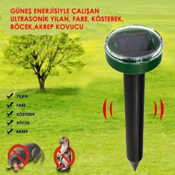 Solar Güneş Enerjili Akrep,Köstebek,Yılan Fare Kovucu 900 Etkili Yuvarlak ürün görseli 1