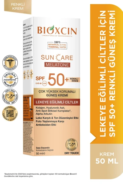 Bioxcin Lekeli Ciltler İçin Renkli 50 Faktör Güneş Kremi 50 ml ürün görseli 1