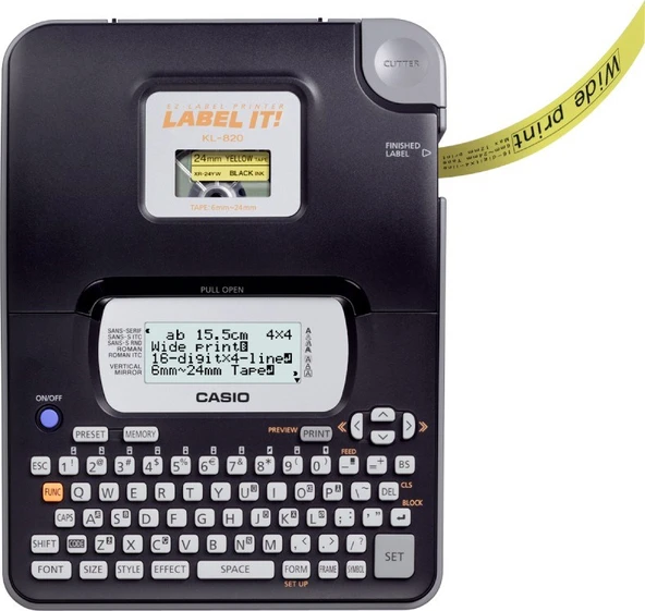 Casio KL-820 Etiket Yazıcısı ürün görseli 1