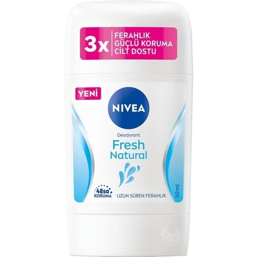 Nivea Kadın Stick Deodorant Fresh Natural 48 Saat Deodorant Koruması 50 ml ürün görseli 1