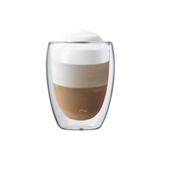 NUO WW-CTD0008C Enjoy Life Çift Camlı Bardak - 350 ml ürün görseli 1