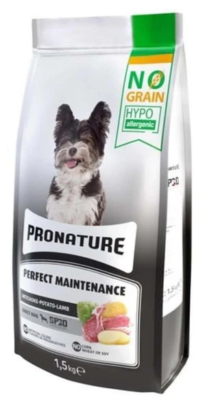 Pronature Perfect Maintenance Kuzu Etli Patatesli ve Enginarlı Yetişkin Köpek Maması 1,5 Kg ürün görseli 1