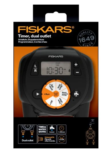 Fiskars 1054792 Çift Çıkışlı Su Zamanlayıcısı - Resim 2