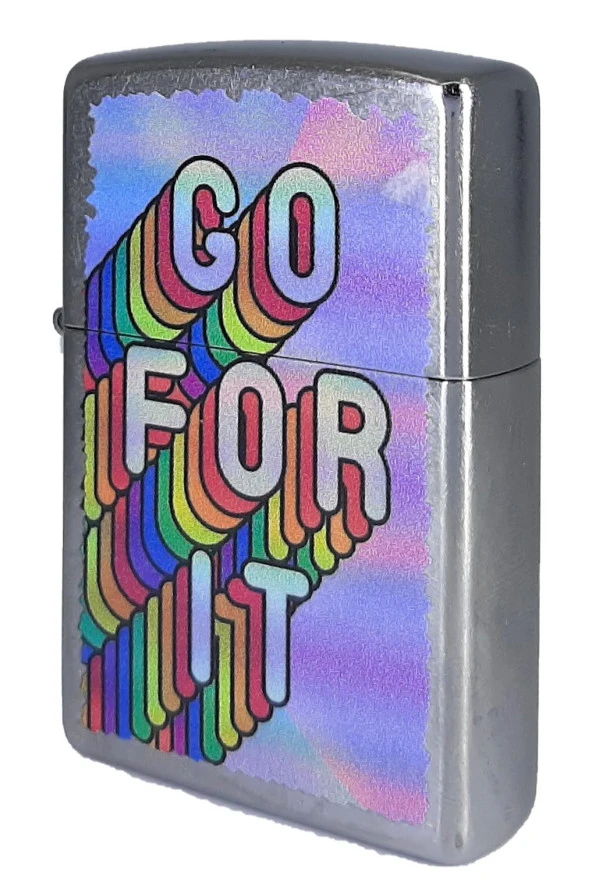 Zippo Çakmak Go For It Rainbow - Resim 3