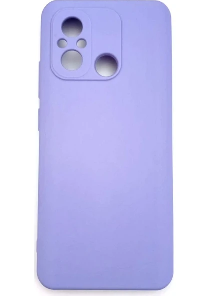Xiaomi Redmi 12C Ruber Case Yumuşak Slikon Kılıf Lila ürün görseli 1