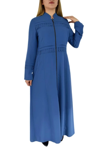 Kadın Fermuarlı Ferace BGL-P3046 - Resim 3