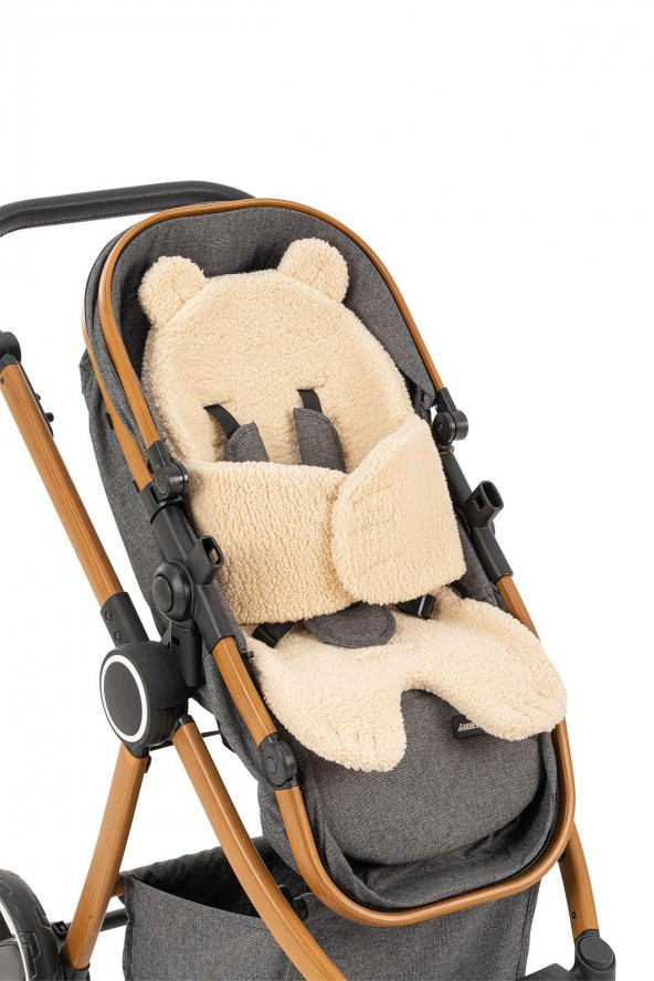 Wellgro Teddy Bear Çok Fonksiyonlu Peluş Ped, Bebek Arabası Minderi ürün görseli 1