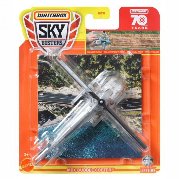 MATTEL MATCHBOX ΑΕΡΟΠΛΑΝΑΚΙ MBX BUBBLE COPTER- HLJ11 ürün görseli 1