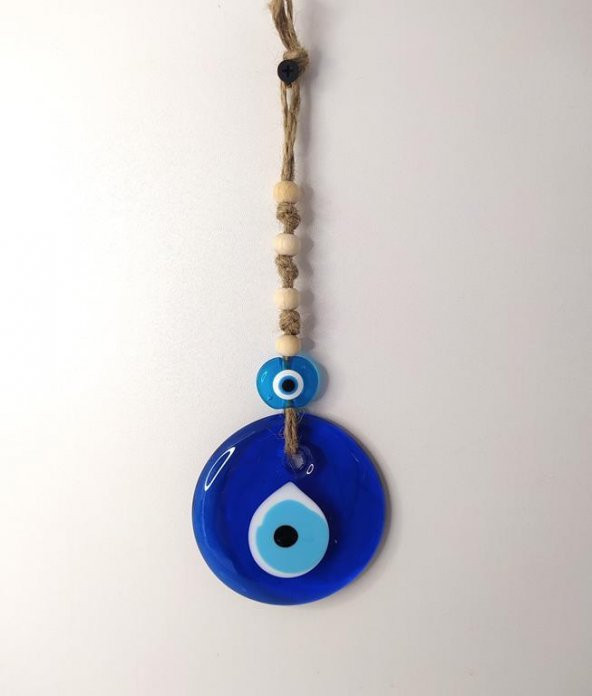 Cam Nazar Kötü Göz Kovucu Hand Made Ağaç Duvar Dekorasyonu Hasır Nazarlık Duvar Ağaç Ev Süsü ürün görseli 1