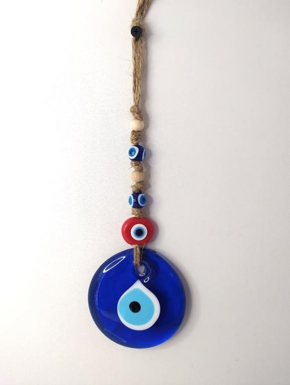 Cam Nazar Kötü Göz Kovucu Hand Made Ağaç Duvar Dekorasyonu Hasır Nazarlık Duvar Ağaç Ev Süsü ürün görseli 1