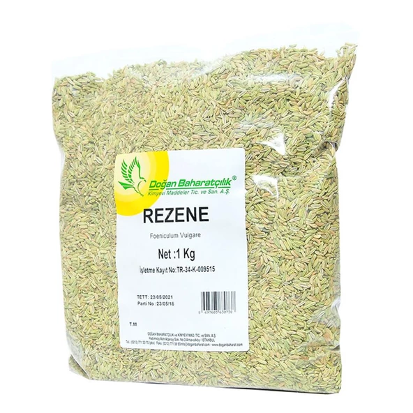 Doğan Baharatçılık Rezene 1Kg Kiloluk Ekonomik Tohumu Paket ürün görseli 1
