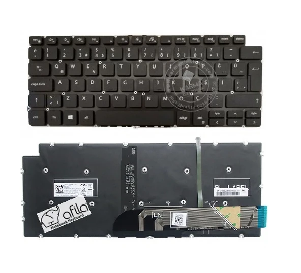 Dell inspiron 5490 5491 Notebook Klavye / Siyah - TR ışıklı - Resim 4