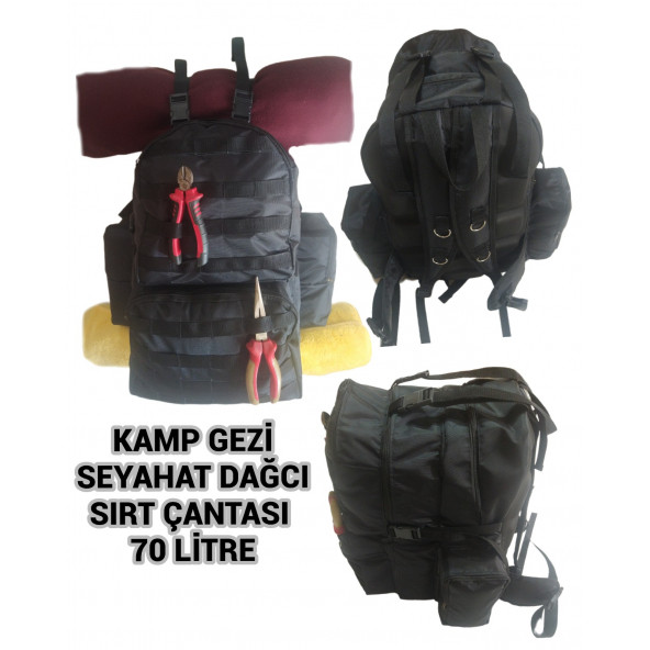 SEVBAGS KAMP SEYAHAT GEZİ DAĞCI SIRT ÇANTASI 70 LİTRE ürün görseli 1