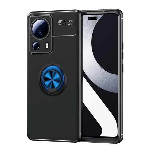 Xiaomi Mi 13 Lite Kılıf Zore Ravel Yüzüklü Silikon Kılıf ürün görseli 1
