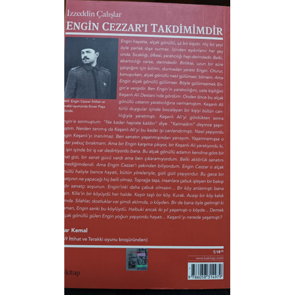 ENGİN CEZZAR'I TAKDİMİMDİR İZZEDDİN ÇALIŞLAR DOĞAN KİTAP - Resim 2