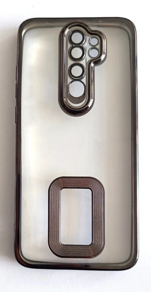 Xiaomi Redmi Note 8 Pro Uyumlu Lazer Kenarlı Şeffaf Kılıf ürün görseli 1