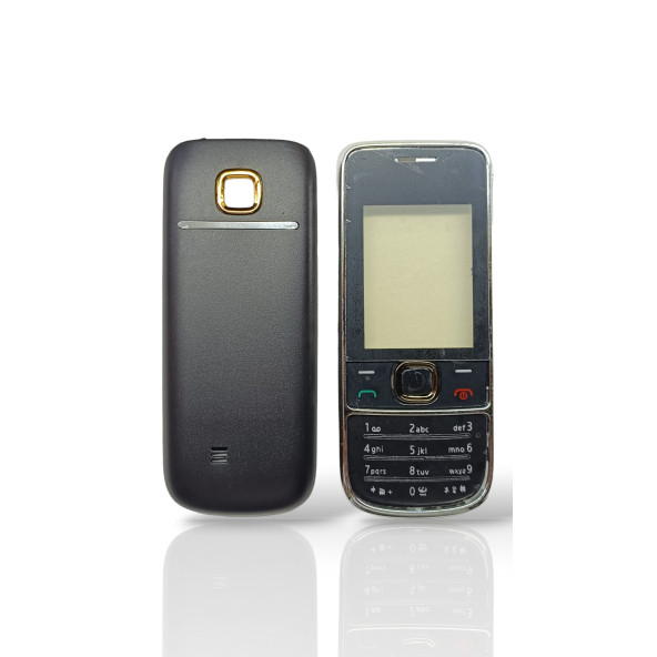 Nokia 2700 Kapak Nokia 2700 uyumlu Siyah ön Kapak arka kapak tuş takımı B Kalite ürün görseli 1