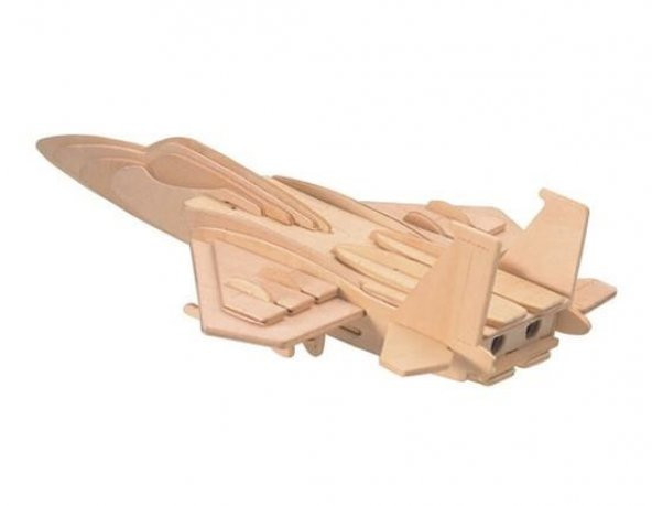 Hayal Sepeti F-15 JET Ahşap Maket  Boyanabilir Maket ürün görseli 1