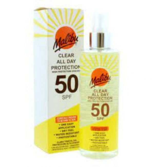 Malibu Güneş Koruyucu Gün Boyu Koruma Spreyi SPF50 250ml ürün görseli 1