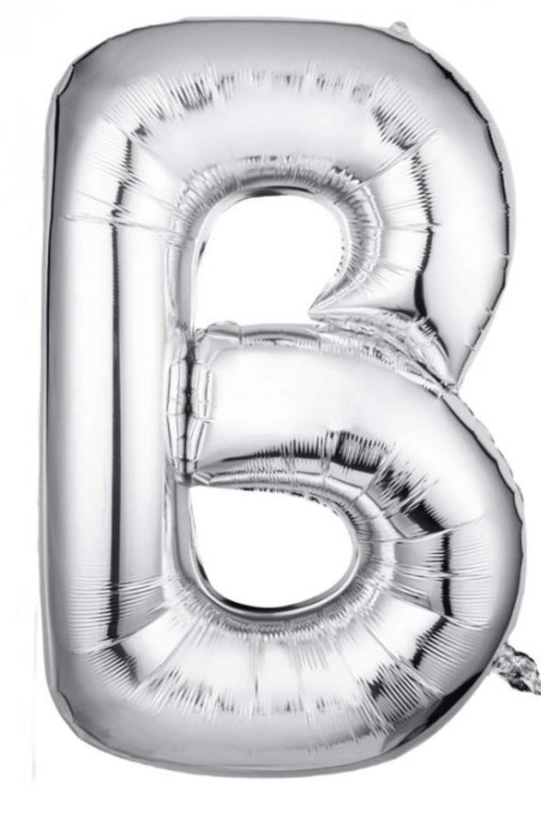 Beysüs Harf Folyo Balon Gümüş B Harf 40 İnç ürün görseli 1