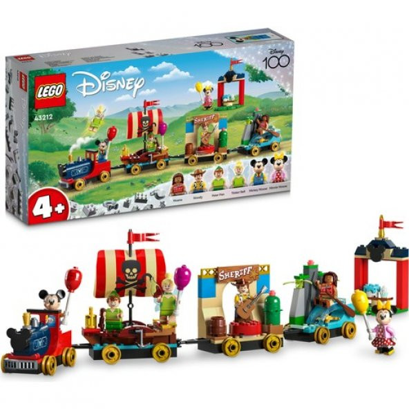 LEGO® | Disney: Disney Kutlama Treni 43212 - 4 Yaş ve Üzeri Genç Hayranlar ve Çocuklar Için Yaratıcı Oyuncak Yapım Seti (200 Parça) ürün görseli 1