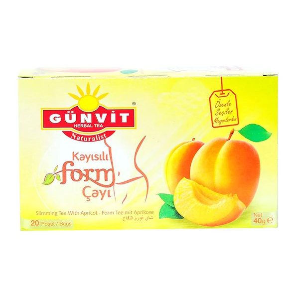 Günvit Kayısılı Form Çayı 20 Süzen Poşet ürün görseli 1